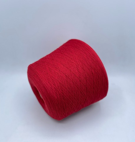 Бобинная пряжа (пр.Италия),art-Scozia 1500м/100гр,100%Шерсть, цвет-Красный , арт.28327