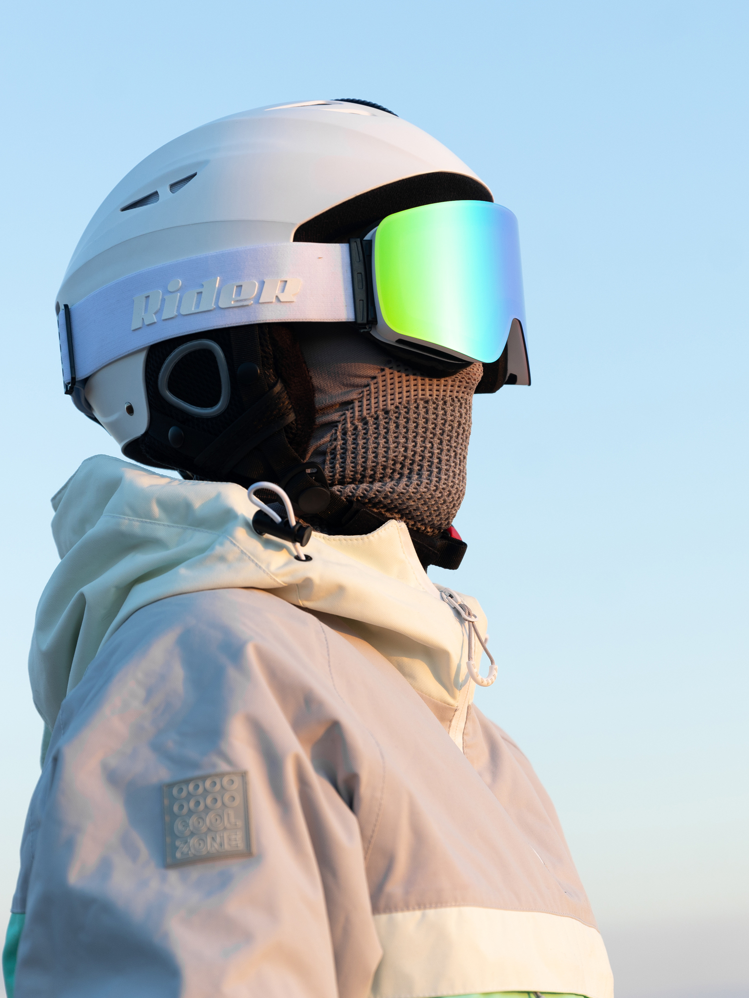 Маска горнолыжная EasyRider WHITE цвет зеленый - Маски горнолыжные | iRide shop фото 3