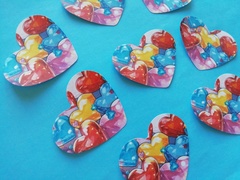 Сахарные Сердечки на Торт 