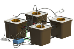 Гидропонная система CubePot QUARTET 100х100, гидропонная установка