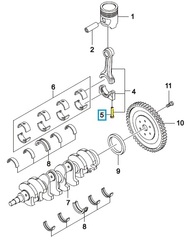 БОЛТ ШАТУНА NEXIA, LANOS, LACETTI; CRUZE, AVEO ДВИГАТЕЛЬ D3 GM