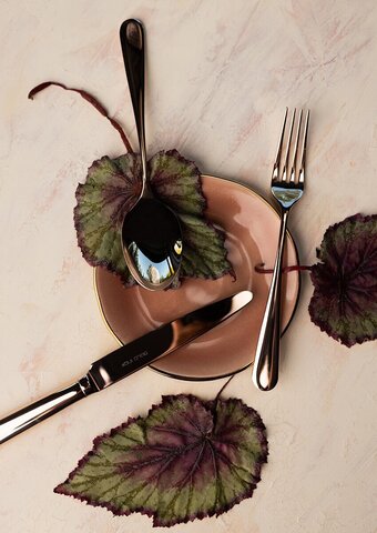 Набор столовых приборов на 6 персон 24 предмета Belo Inox Belo 9 Rose Gold