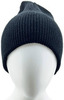 Картинка шапка вязаная Skully Wear beanie long thick black - 6