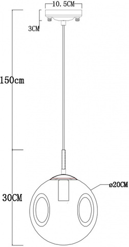 Подвесной светильник Arte Lamp TUREIS A9920SP-1PB