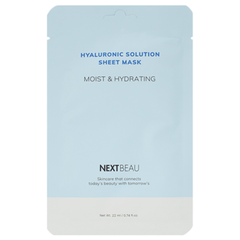 NEXTBEAU Маска тканевая с гиалуроновой кислотой - hyaluronic solution moist & hydrating, 22мл