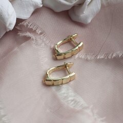 Швензы 16*4 мм с английским замком, позолота, Ш031