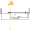 Душевая дверь в нишу Cezares Slider SLIDER-B-1-100/110-C-Cr