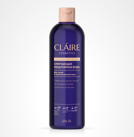 Claire Cosmetics Collagen Active Pro Мицеллярная вода Смягчающая 400мл
