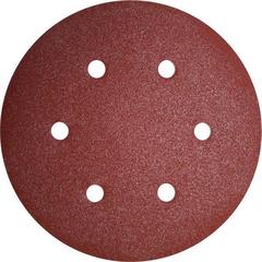 Доставка по России | Круги шлифовальные на липкой основе ПРАКТИКА 6 отверстий, 150 мм P120 (5шт.) (031-587)