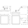 Decor Walther 0123276  Decor  VISION S 5X    Косметическое зеркало с подсветкой для стен, цвет: Нержавеющая сталь матовая