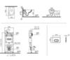 Инсталляция с унитазом и клавишей с сиденьем микролифт Vitra 9004B003-7202