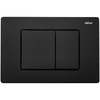 AC1100MB-AC0105-AC0120MB Комплект 3 в 1: подвесной унитаз Bequem AC1100MB черный матовый с инсталляцией AC0105 и кнопкой AC0120MB черная матовая