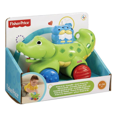 Fisher-Price Веселые животные на колесиках с сюрпризом 