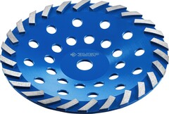 ЗУБР Турбо, d 230 мм, сегментная алмазная шлифовальная чашка, Профессионал (33370-230)