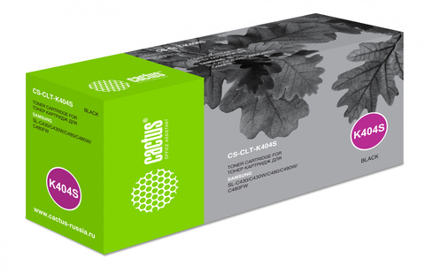 Картридж лазерный Cactus CS-CLT-K404S CLT-K404S черный (1500стр.) для Samsung SL-C430, C430W, C480, C480W, C480FW