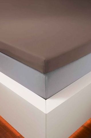 Простыня 180/200х200 Bellana DeLuxe J57BL 525 cacaо коричневый