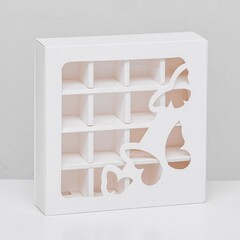 Коробка под 16 конфет вырубка, 