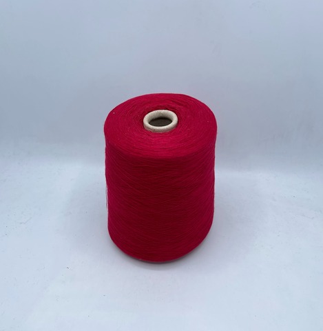 Бобинная пряжа (пр.Италия),2400м/100гр, 50%шерсть, 50%акрил, цвет- Красный, арт.31655
