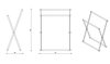 Decor Walther 0507200 Decor Walther Cross 2 Полотенцедержатель двойной 70x35x95см, напольный, цвет: хром