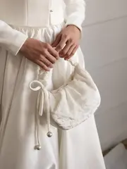 Роскошный бархатный свадебный клатч