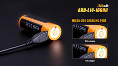 Аккумулятор AA / 14500 LI-ION Fenix 1.5V, 1600mAh + micro USB port