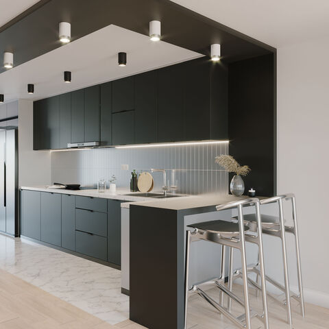 Накладной светодиодный светильник Elektrostandard Cors 25032/LED 10W 4200K белый/серебро