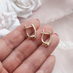 Швензы 16*4 мм с английским замком, позолота, Ш031