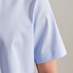 Сорочка мужская Seidensticker Slim Fit 01.666261-10 голубая, короткий рукав