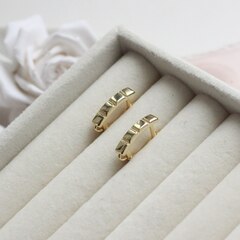 Швензы 16*4 мм с английским замком, позолота, Ш031