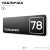 Табличка с номером помещения 