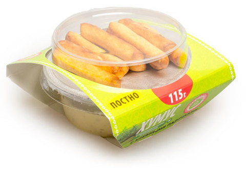 Хумус классический с хлебными палочками, 115г