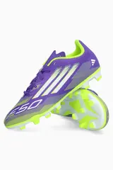 Бутсы adidas F50 Club FG/MG Junior - фиолетовый