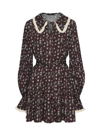 Платье с кружевной отделкой DAN MARALEX