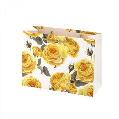 
          Пакет подарочный бумажный Alingar, (М) 18х24х8,5 см, горизонтальный, "Нежные цветы", мат. ламинация, ассорти