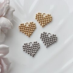 Подвеска с Сердце, 18*20 мм, позолота, П921