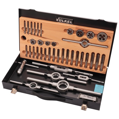 Набор метчиков и плашек M5 -M12 HSS-G 40пр Volkel 48004