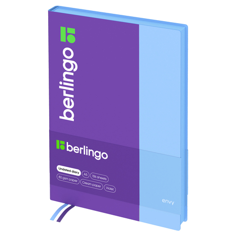 Ежедневник недатированный, А5, 136л., кожзам, Berlingo 