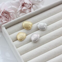 Швензы Ракушки 17 мм с английским замком, родий, Ш134