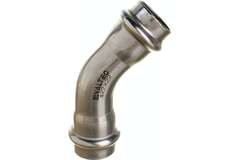 Угольник Valtec 45° вн.-вн. нерж. сталь 22