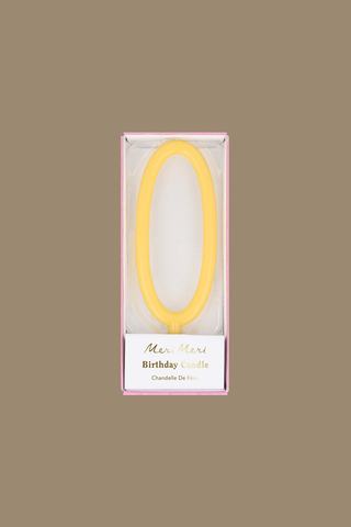 Свеча-цифра тонкая, в ассортименте