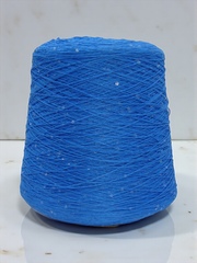 Бобинная пряжа Cotton Paillettes (Blu)