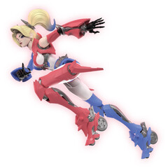 Сборная фигурка Blokees DC: Harley Quinn (Champion Class 04) (Бамп)