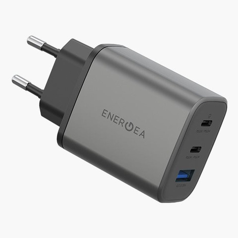 Сетевое зарядное устройство Energea AmpCharge 65W, Темно-серый | Gunmetal