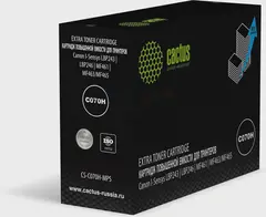 Картридж лазерный Cactus CS-C070H-MPS 070H черный (18000стр.) для Canon i-Sensys LBP243, LBP246, MF461, MF463, MF465 с чипом