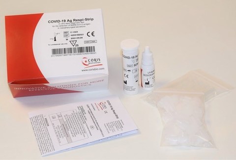 Экспресс-тест для обнаружения антигена вируса SARS-CoV-2 в мазках из носоглотки методом иммунохроматографического анализа (COVID-19 Ag Respi-Strip) 25 тестов /Корис БиоКонцепт, Бельгия/Coris BioConcept, Belgium.