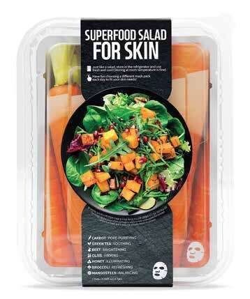 Superfood Salad For Skin  Набор тканевых масок из 7 штук  Carrot