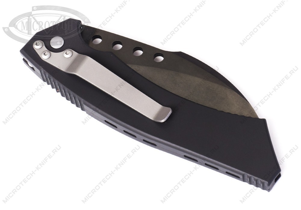 Нож Microtech Hawk Auto Black Plain - фотография 