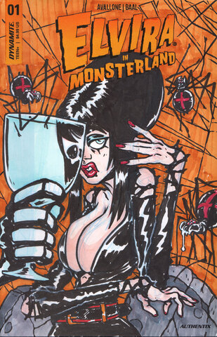 Elvira In Monsterland #1 (Cover 28oi) (Dmitry.Os)