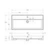 Cezares CZR-8070-80 Керамическая раковина CZR-8070-80, 810x460x140