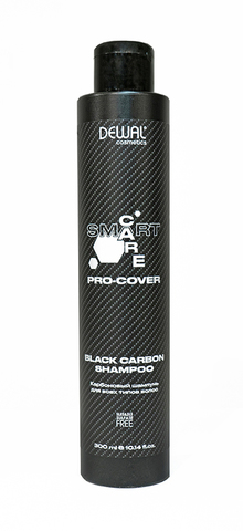 Карбоновый шампунь для всех типов SMART CARE PRO-COVER Black Carbon Dewal Cosmetics,300мл